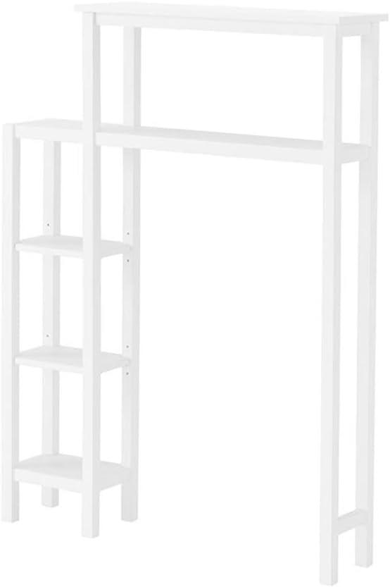 Dover Over the Toilet Organizer with Side Shelving White - Alaterre Furniture