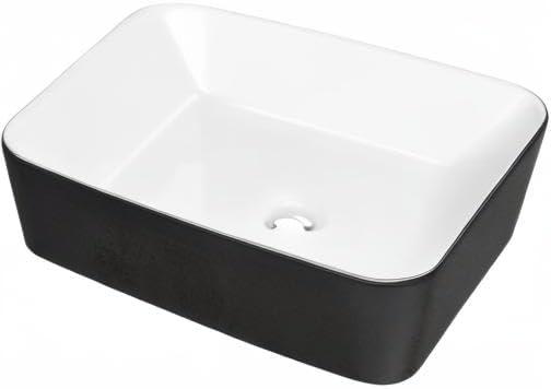 DeerValley Ally 19" x 15" Vitreous China Rectangular Bathroom Sink Vessel Sink