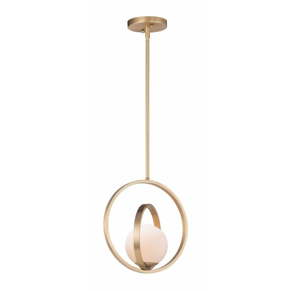 26052SWSBR-Maxim Lighting-Coronet - 12 Inch 1 Light Pendant-Satin Brass Finish