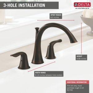 Lahara Double Handle Deck Mounted Roman Tub Faucet Trim