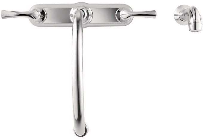 Moen Bexley Two Handle Chrome Kitchen Faucet Side Sprayer Included