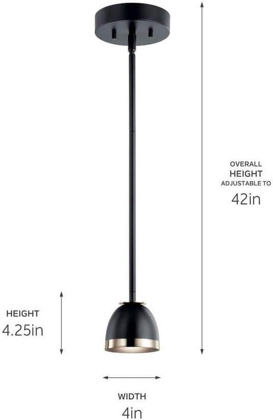 Kichler Lighting Baland 1 - Light Pendant in  Black