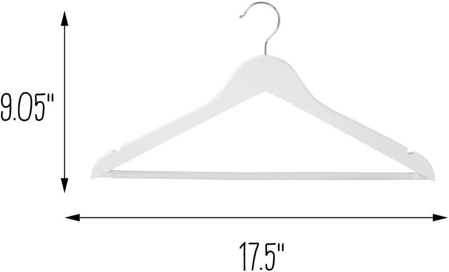 Wood Non-Slip Standard Hanger for Dress/Shirt/Sweater