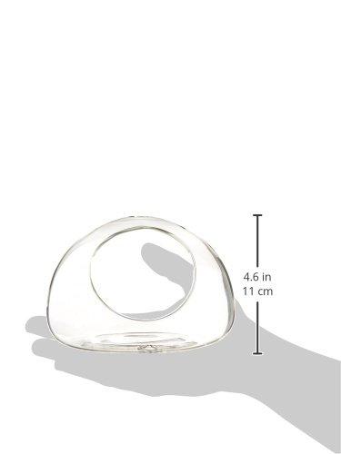 WGV Half Round Wall Hanging Terrarium - 6" Wide x 4" Depth, Good quality, Heavy Weighted Base - 1 Pc