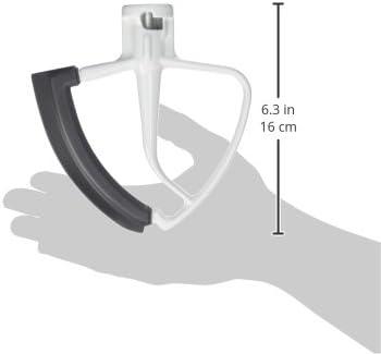 KitchenAid 5qt Tilt-Head Flex Edge Beater- KFE5T: Mixer Paddle Attachment, Dishwasher-Safe, Metal, White