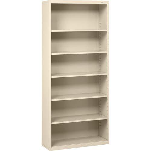 Putty Adjustable Metal Six-Shelf 78" Bookcase