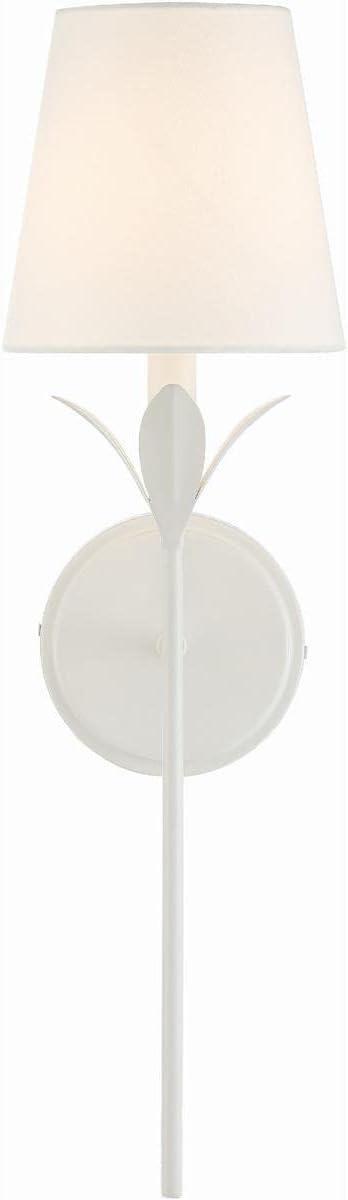 Crystorama Lighting Broche 1 - Light Sconce in  Matte White