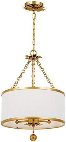 Crystorama Lighting Broche 3 - Light Chandelier in  Antique Gold