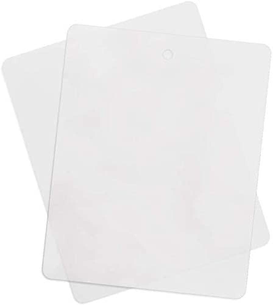 (4 Pack) Thin Clear Flexible Cutting Board Chopping Mat - 12" x 15"