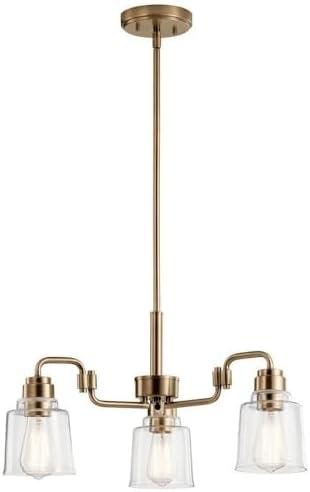 Kichler Lighting Aivian 3 - Light Chandelier in  Weathered Brass