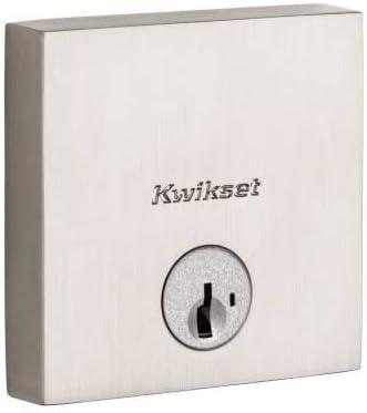 Kwikset Signature Series 258 Satin Nickel Low Profile Deadbolt with SmartKey Pack