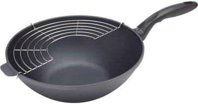 Swiss Diamond 11" Non Stick Aluminum Induction Wok with Lid
