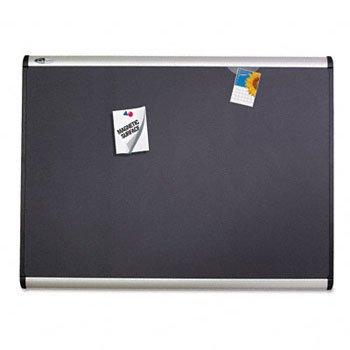 Quartet MB544A Prestige Plus 48 x 36 Magnetic Fabric Bulletin Boards - Gray Surface/Silver Aluminum Frame