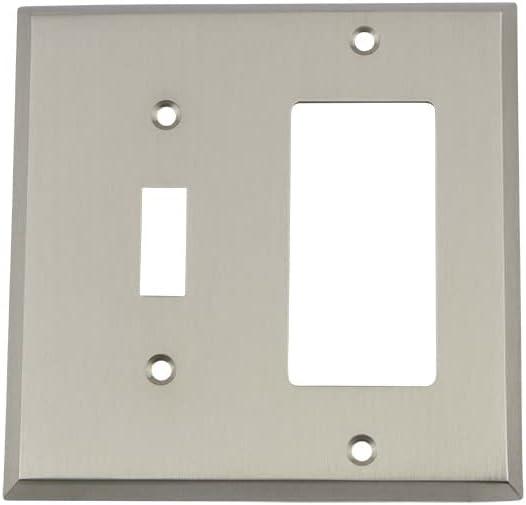 New York 2-Gang Toggle Light Switch / Rocker Combination Wall Plate