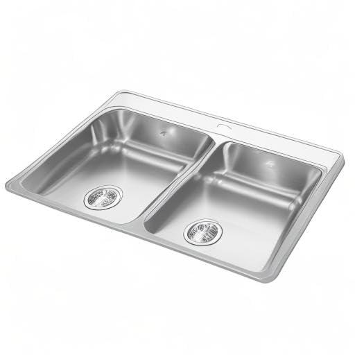 Creemore 33'' L Drop-In Double Bowl Stainless Steel Kitchen Sink