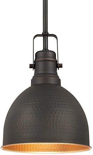 Westinghouse Lighting  Madras One-Light Indoor Mini Pendant - 1-Light Oil Rubbed Bronze With Highlights