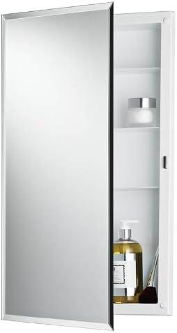 Builder Series Frameless Recessed Bathroom Medicine Cabinet 16" x 26"