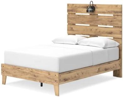 Signature Design by Ashley Casual Larstin Full Panel Headboard  Tan Brown