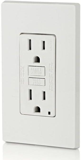 Leviton Smartlockpro Series 15A Self Test Tamper Resistant GFCI Outlet GFTR1-W