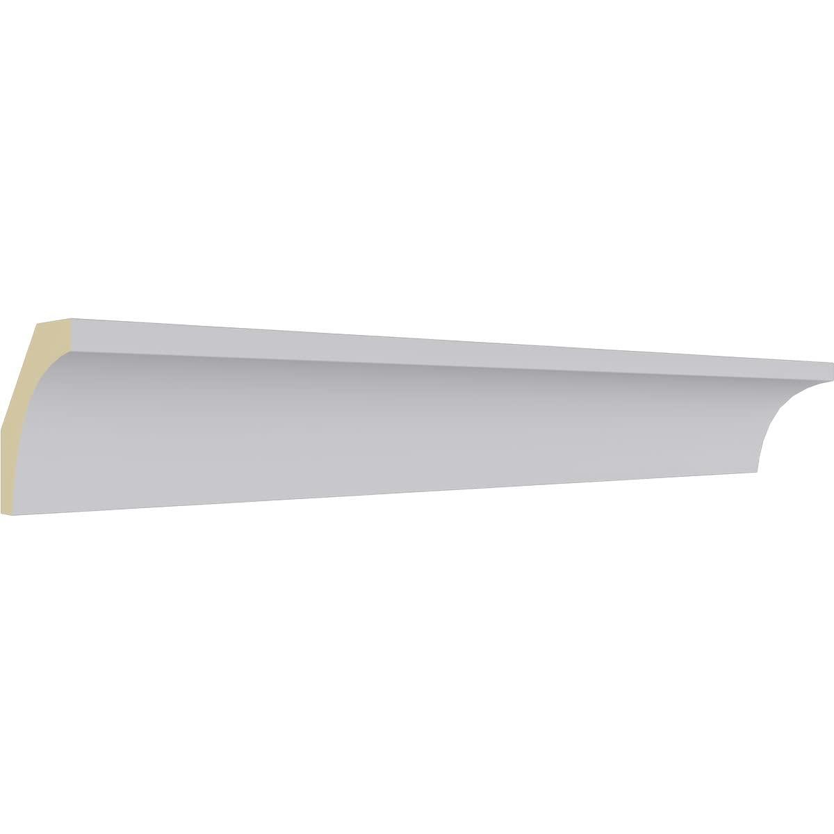 Ekena Millwork 2"H x 1 7/8"P x 2 3/4"F x 94 1/2"L Reece Traditional Smooth Crown Moulding