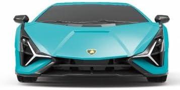 CMJ RC Cars: Lamborghini Sián FKP 37 - Blue - 1:24 Scale, 2.4GHz, LED Headlights