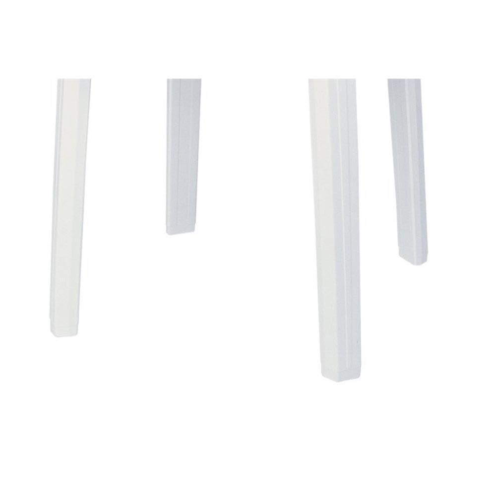 Compamia Ronda 36" Round Resin Outdoor Patio Dining Table in White