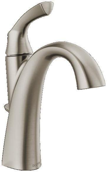 Delta Spotshield Brushed Nickel Single Handle Bathroom Faucet