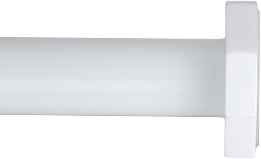 Ivilon Tension Curtain Rod - Hexagonal Spring Tension Rod for Windows or Shower, 24 to 36 Inch, White