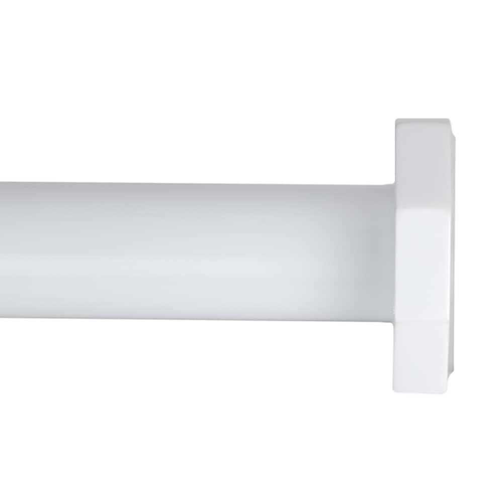 Ivilon Tension Curtain Rod - Hexagonal Spring Tension Rod for Windows or Shower, 24 to 36 Inch, White