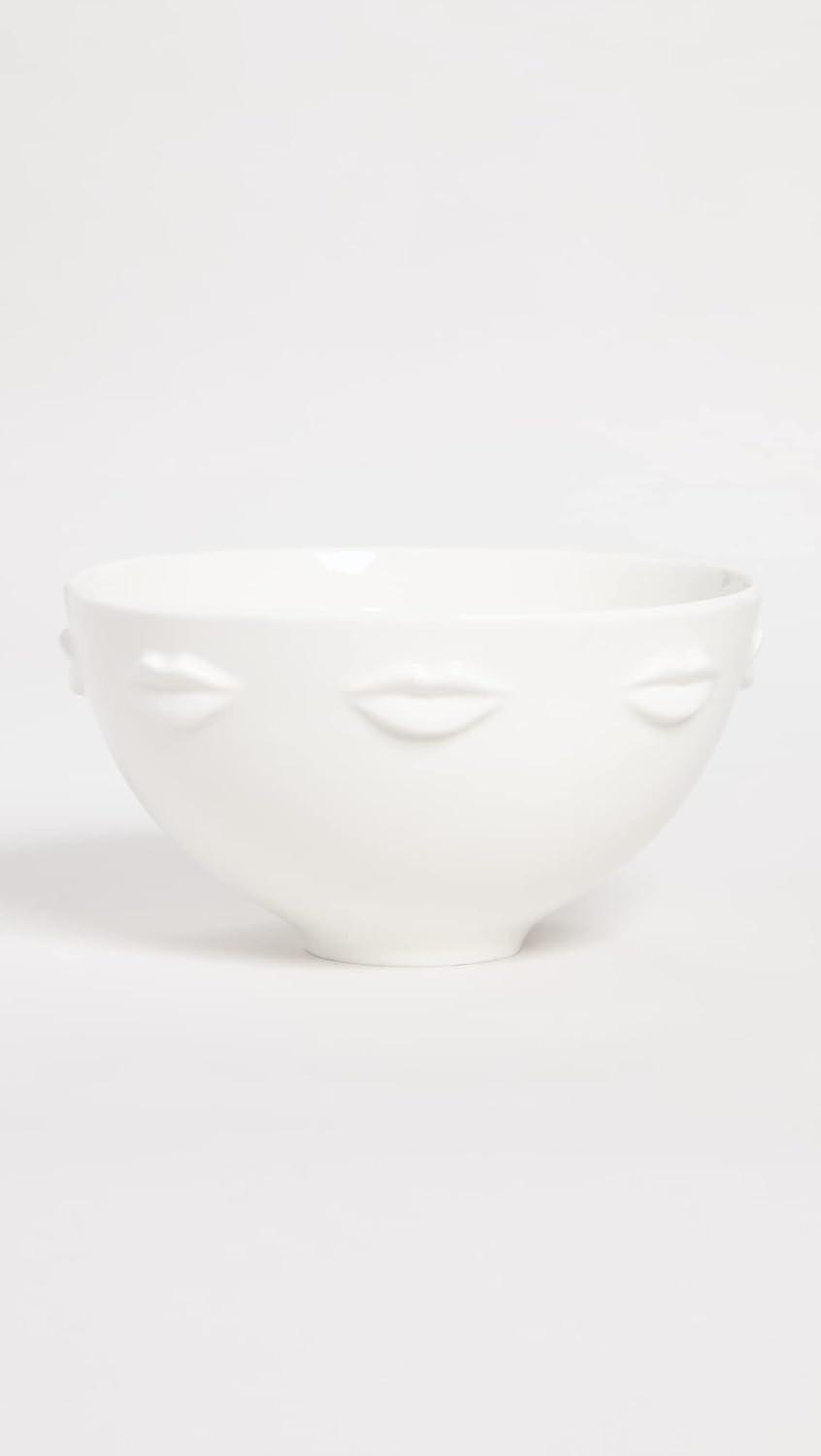 Gala Muse Inspired 9" White Glossy Porcelain Serving Bowl