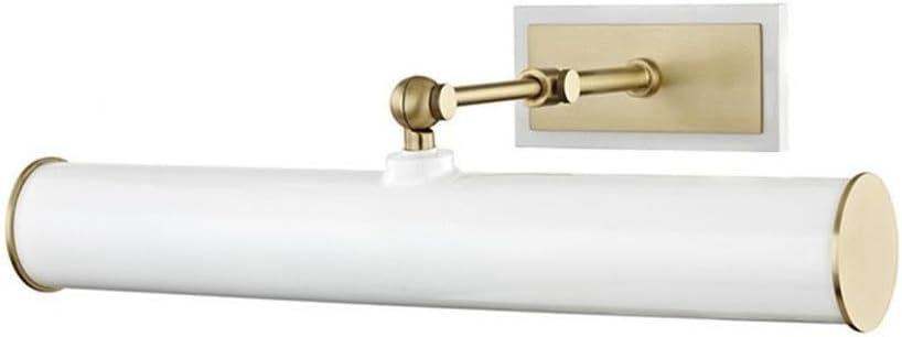 Acosta Picture Light - White and Antique Brass / 2 Light