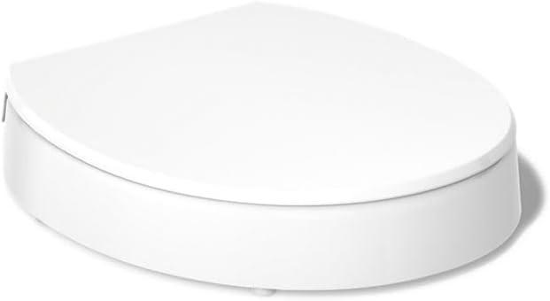 Hyten Elevated Toilet Seat with Quiet-Close Lid and Seat and Grip-Tight Bumpers
