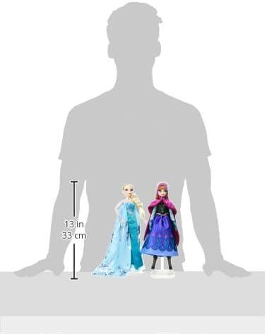 Disney Toys, Disney 100 Frozen Anna and Elsa Collector Dolls, Gifts for Kids and Collectors