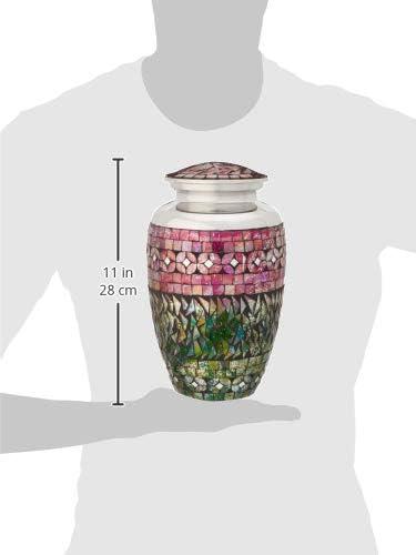 Cracked Glass Mosaic - Cremation Urns for Human Ashes Adult Urns for Cremation Ashes Urns for Adult Cremation Ashes Urns for Ashes Cremation Urns for Human Ashes Adult 200 Cubic Inches Large