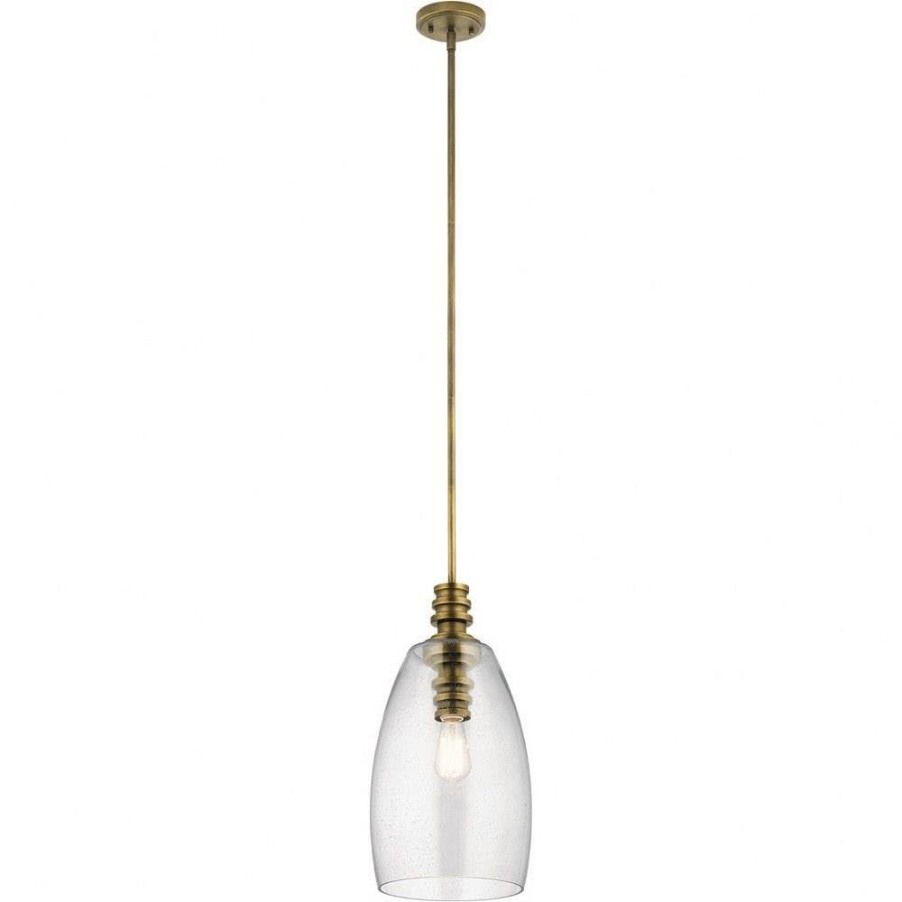 Kichler Lighting Lakum 1 - Light Pendant in  Natural Brass
