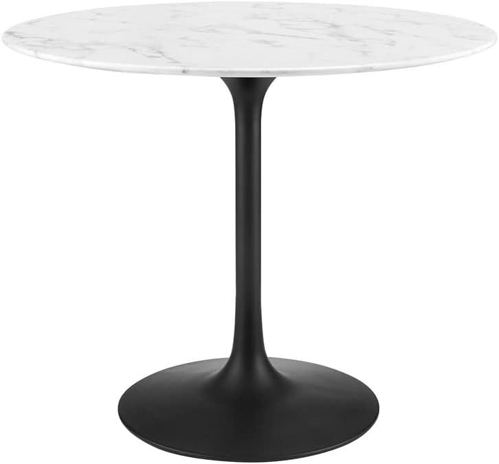 Modway Lippa Oval Artificial Marble Dining Table