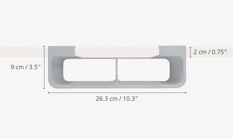 Joseph Joseph CupboardStore Plastic Wrap, Foil and Bag Cabinet Organizer - Gray