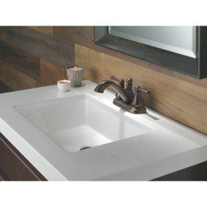 Haywood Centerset Bathroom Faucet with Drain Assembly, 2-handle Bathroom Sink Faucet