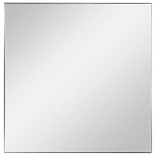 Uttermost Alexo Brushed Silver 28" Square Wall Mirror