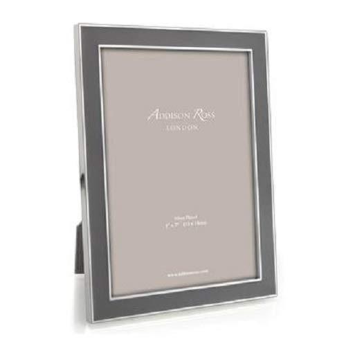 4x6 Taupe and Silver Enamel Picture Frame