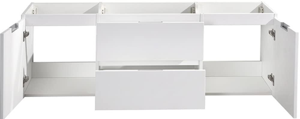 Valencia 60" Wall Mount Double Modern Bathroom Cabinet - Cabinet Only (Top and Sinks Not Included)