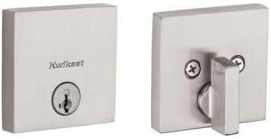 Kwikset Signature Series 258 Satin Nickel Low Profile Deadbolt with SmartKey Pack