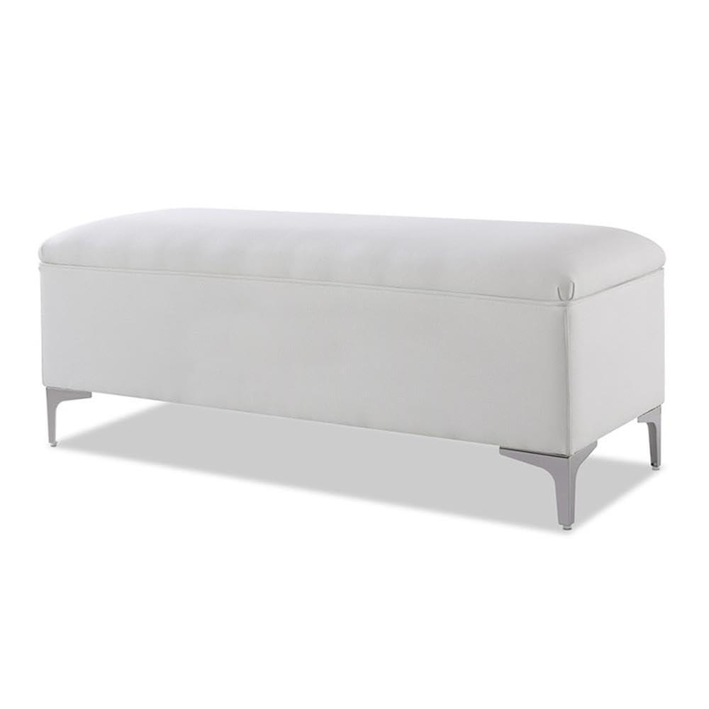 Madelyn Storage Bench Bright White