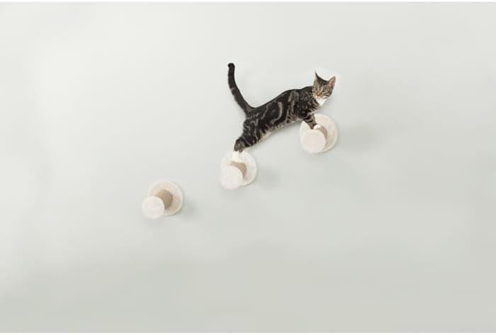 TRIXIE Wall Mount Cat Climbing Steps, Cat Furniture, Scratching Post, 3pcs