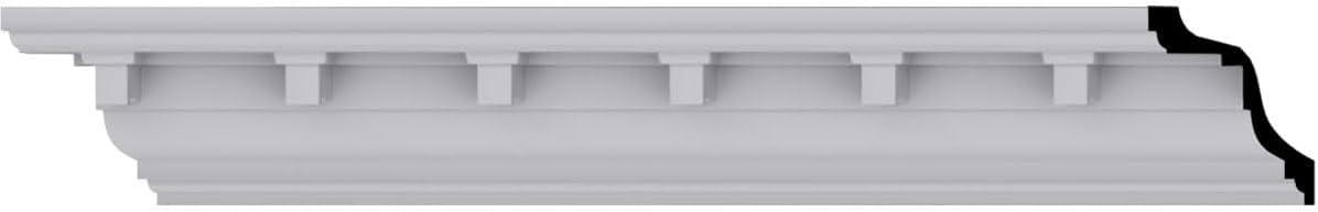 Ekena Millwork Dentil 4.5'' H x 96.13'' W x 3.75'' D Urethane Crown