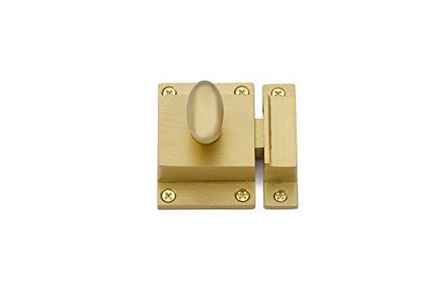 Satin Brass Traditional Solid Brass Cabinet Latch