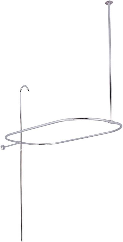 Kingston Brass Vintage Shower Riser with Rectangular Enclosure
