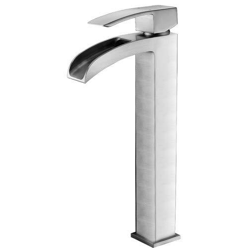 Lustrous Polished Chrome Single-Handle Vessel Bathroom Faucet