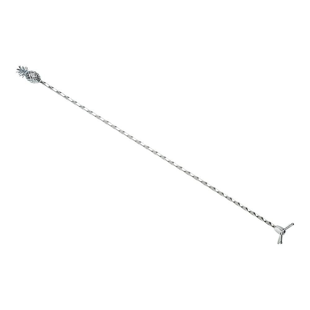 Silver Stainless Steel Pineapple Swizzle Stick, 13.38 inches