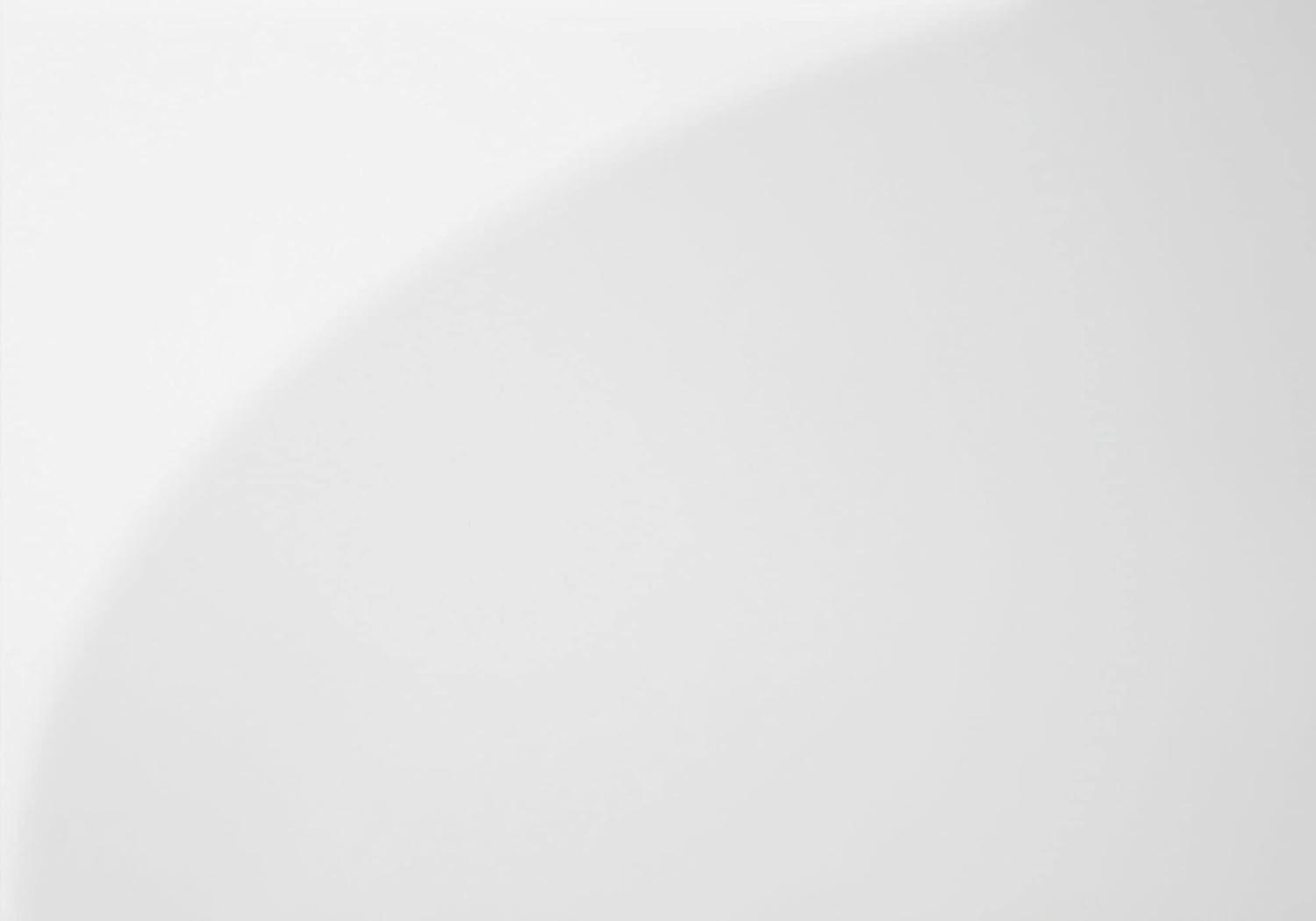 Wrought Studio™ Dining Table, 60" Rectangular, Kitchen, Dining Room, Glossy White Laminate, Chrome Metal, Contemporary, Modern